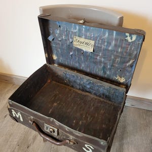 Old cardboard suitcase