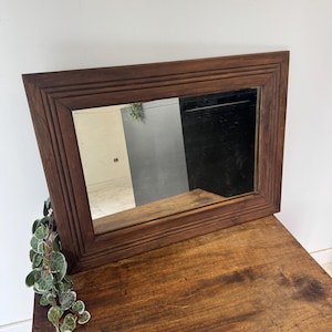 Antique wooden mirror