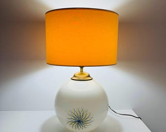 Vintage opaline ball lamp