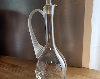 Antique glass carafe