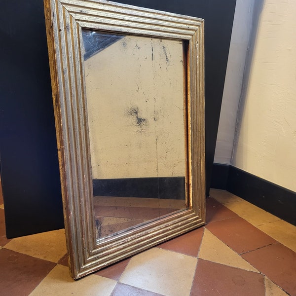 Ancien miroir bois style Louis XV|