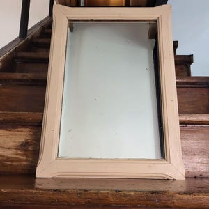 Antique wooden mirror