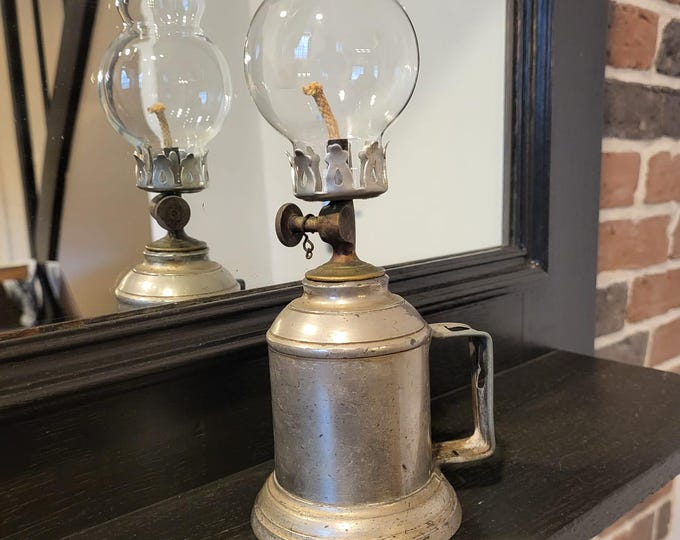 Antique Paull's No. 0 Black Railroad Lantern With Clear CNX