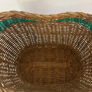 Vintage wicker basket image 6