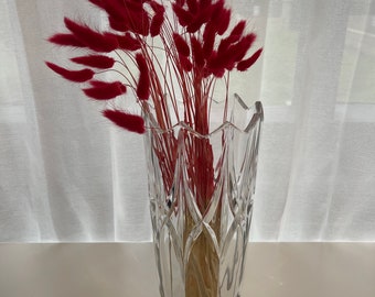Vintage Bohemian Crystal Vase Czech Republic