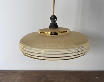 Vintage-Glas-Pendelleuchte