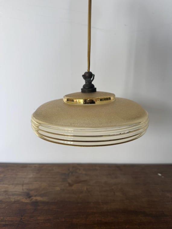 Suspension verre vintage