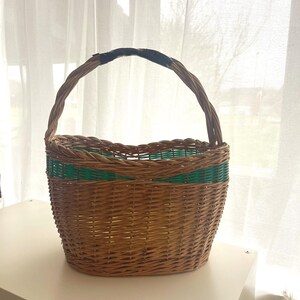 Vintage wicker basket image 5