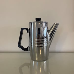 BAUMLIN vintage kopparförkromad tekanna
