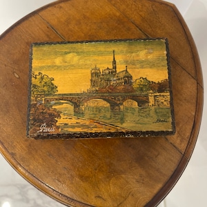 Antique wooden box Paris