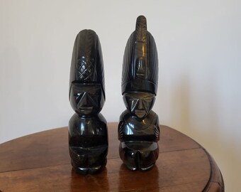 Aztec Obsidian Statuettes