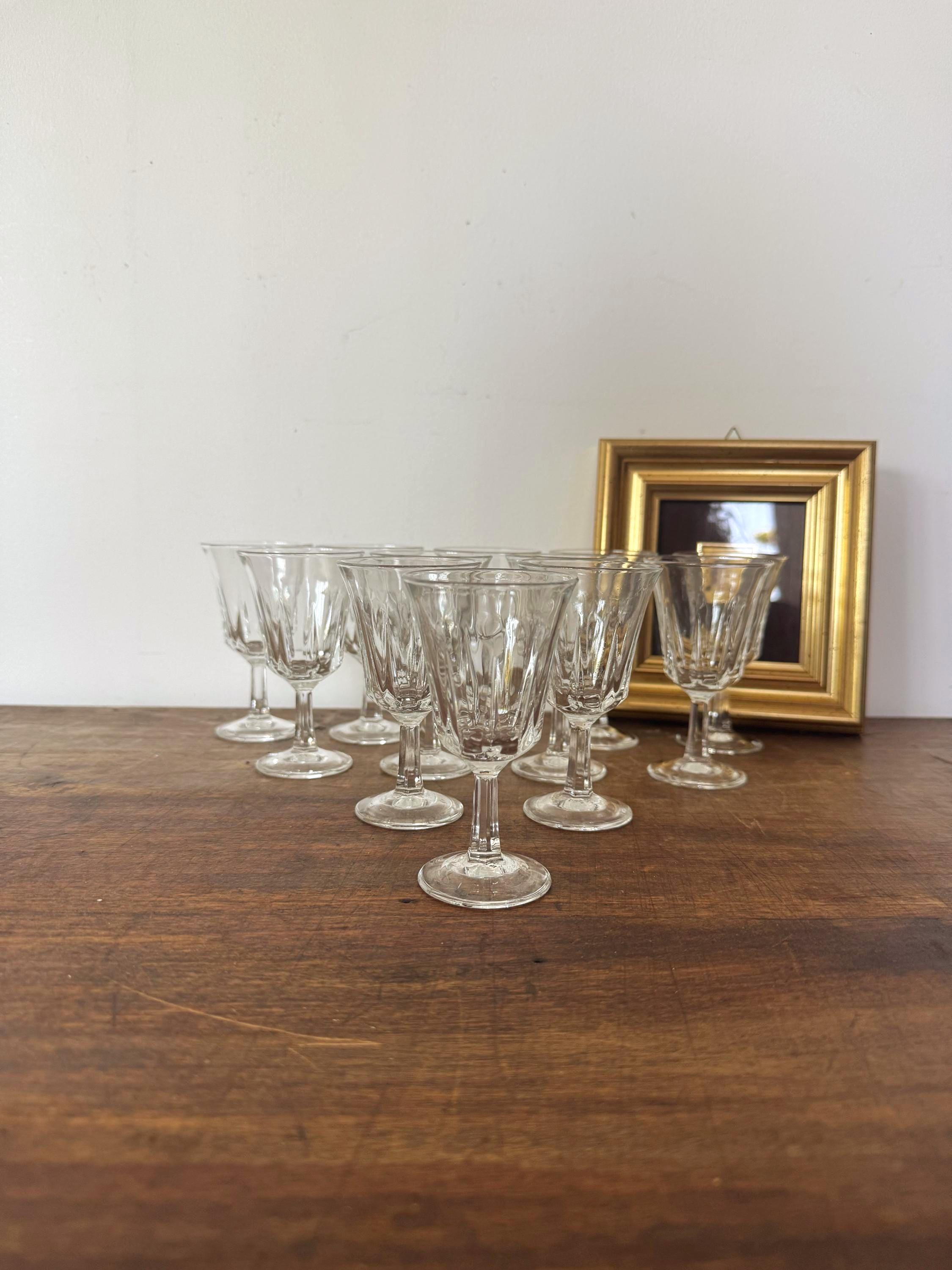 Verres cristal France vintage Luminarc