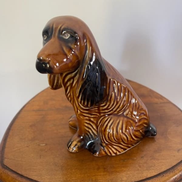 Chien céramique, figurine collection, figurine animal