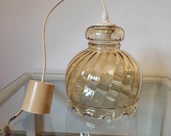 Vintage-Glas-Pendelleuchte