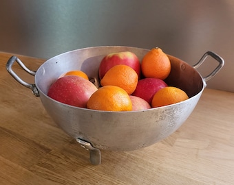 Vintage aluminum colander