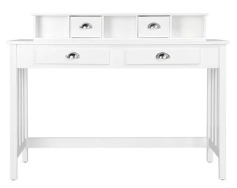 Yaheetech Writing Desk Home Office Computer Desk,White