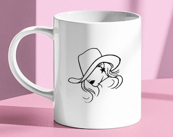Cowgirl Mug, Cowboy Coffee Mug, Southern Girl, Western Cup, Rodeo Cowgirl Mug, Gift Idea