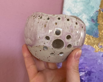Ceramic light sphere/ light bowl/ garden/ decoration/ tea light/ string lights souvenir/ gift/ handmade/ cozy