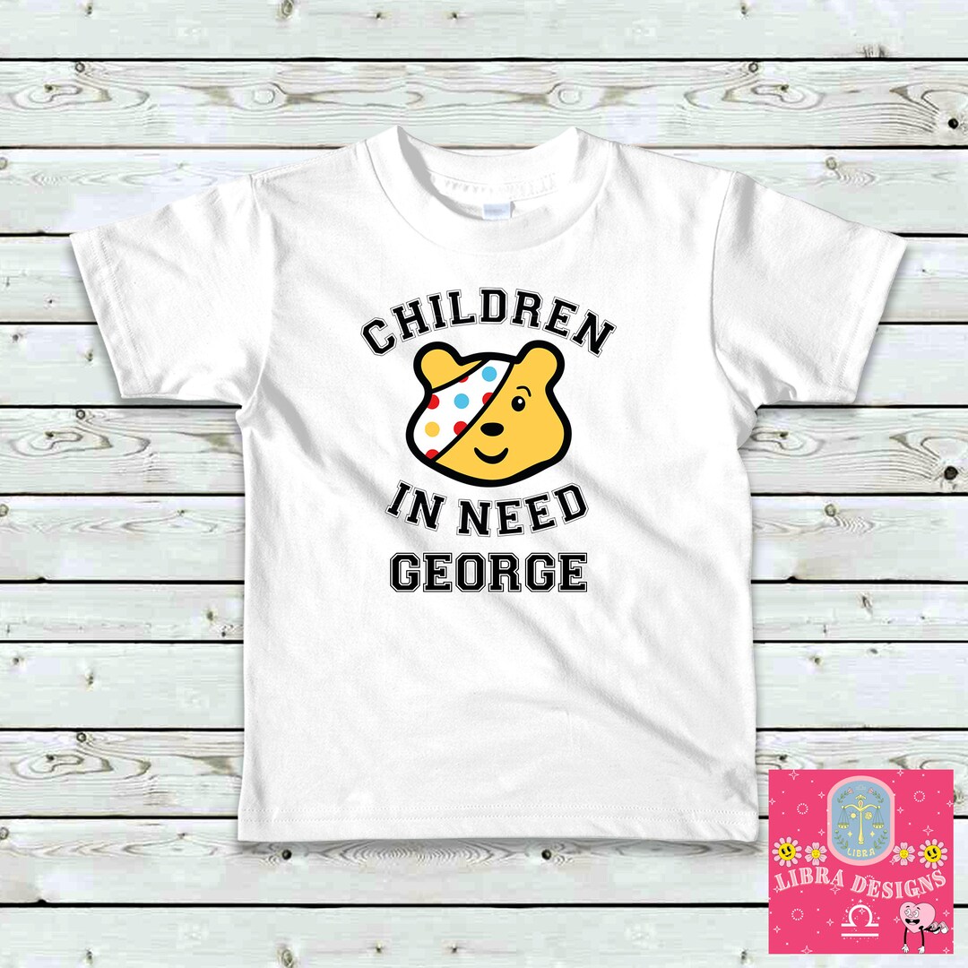 Personalised Children in Need Pudsey Bear Pudsey Bear Day in Etsy