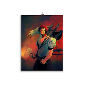 Ilmarinen Poster (from Kalevala Finnish Mythology) - Digital Print