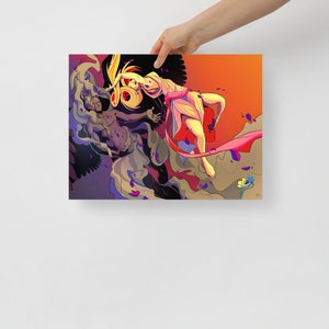 Zephyrus & Psyche Poster (Greek Mythology) - Digital Print