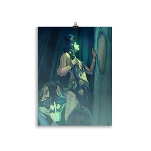 Kalma & Surma (from Kalevala Finnish Mythology) - Digital Print