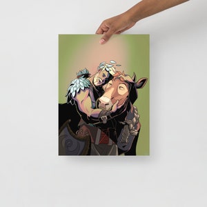 Apollo and cow poster (Greek Mythology) - Digital Print