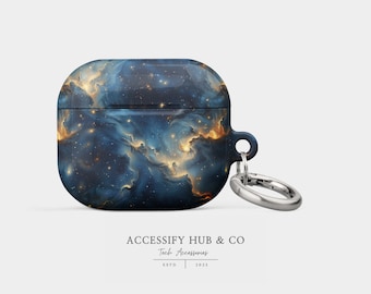 Skywatcher Galaxy AirPods Case Covers for AirPod Pro 1, 2 & AirPods 1, 2, 3 Case, AirPod Cases l Celestial Astronomy Gift Constellations