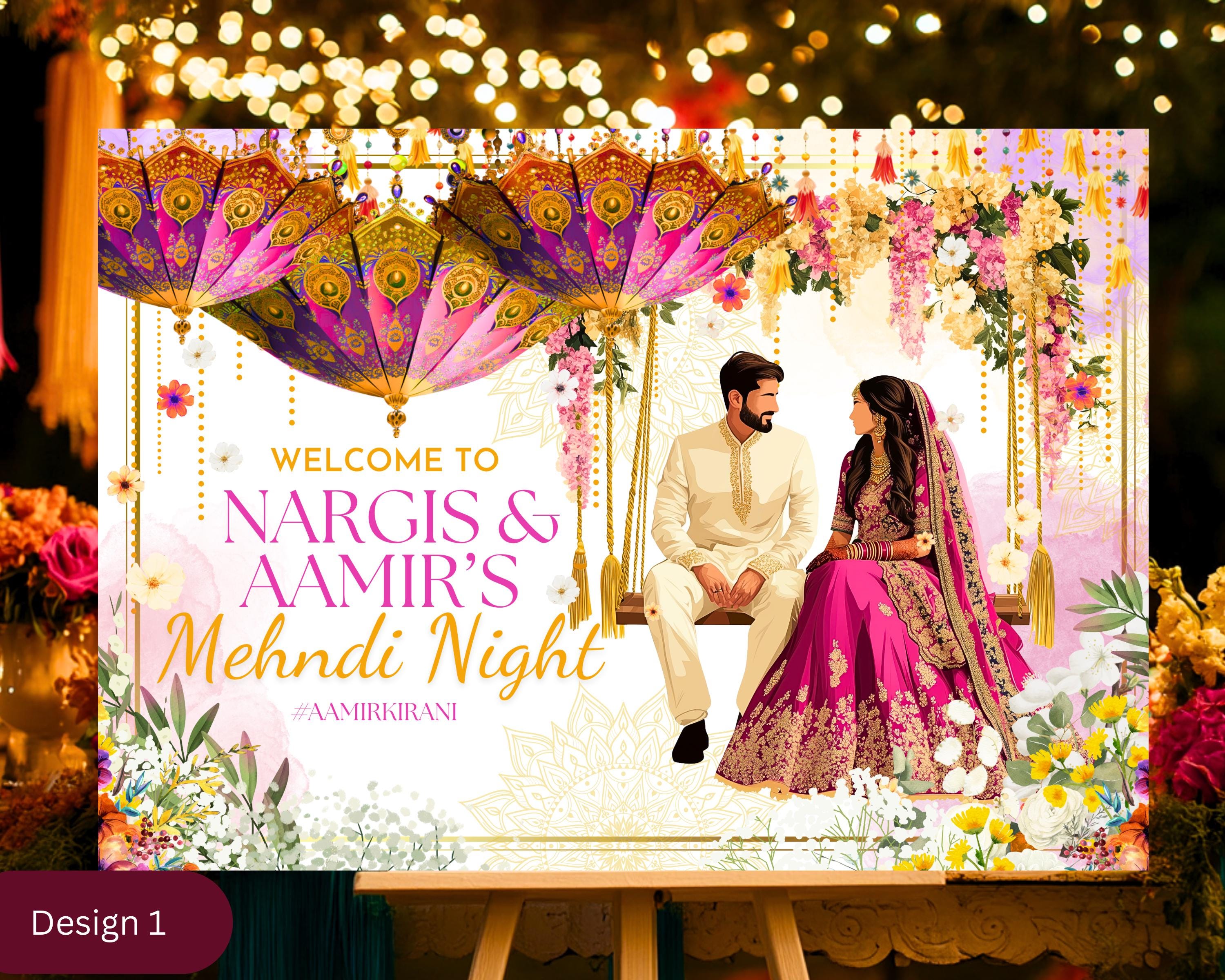 Mehndi Night Board Australia