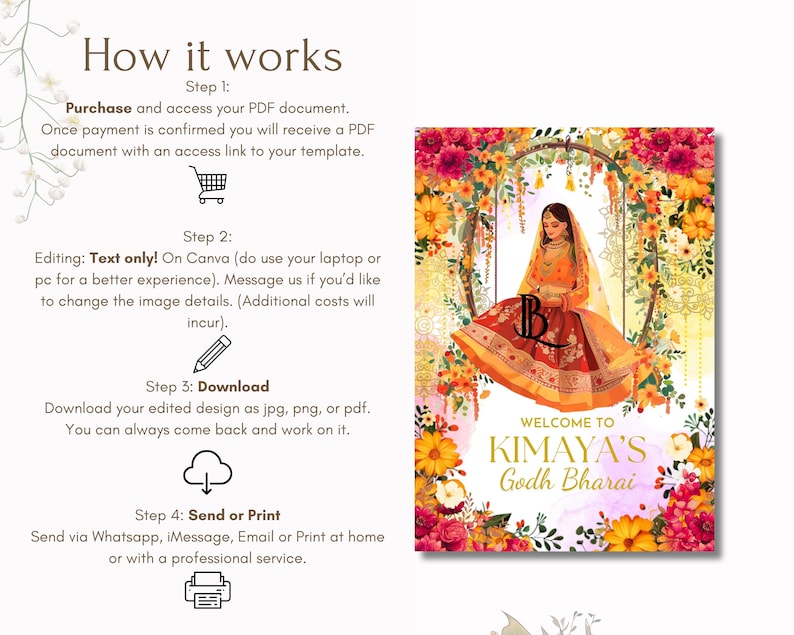 Buy Modern Godh Bharai Board Seemantham Sign Valaikappu Sign