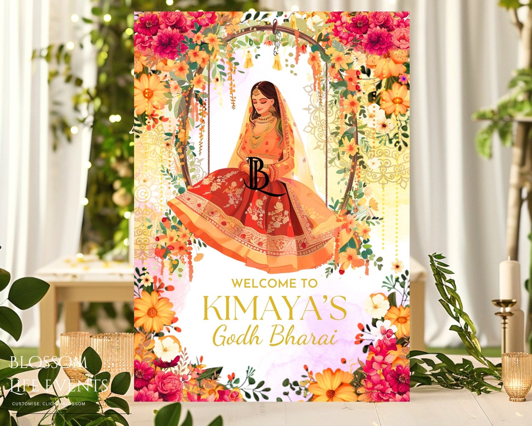 Buy Modern Godh Bharai Board Seemantham Sign Valaikappu Sign