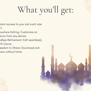 Digital and Printable Eid Card for muslims. Eid Ul Fitr Card