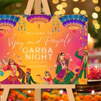 Garba Welcome Poster as Garba Welcome Signs, Garba Celebrations Posters ...