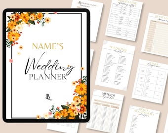 Planificador de bodas indio, bengalí, pakistaní, nepalí / Digital e imprimible / Regalo para novios desi / Organizador islámico, hindú y sikh