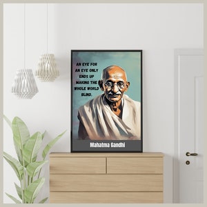 Mahatma Gandhi 10 Best Quotes in PDF & JPG, digital download, Wall Art print and resize for social media 10 post in in 1920 X 1920 pixel
