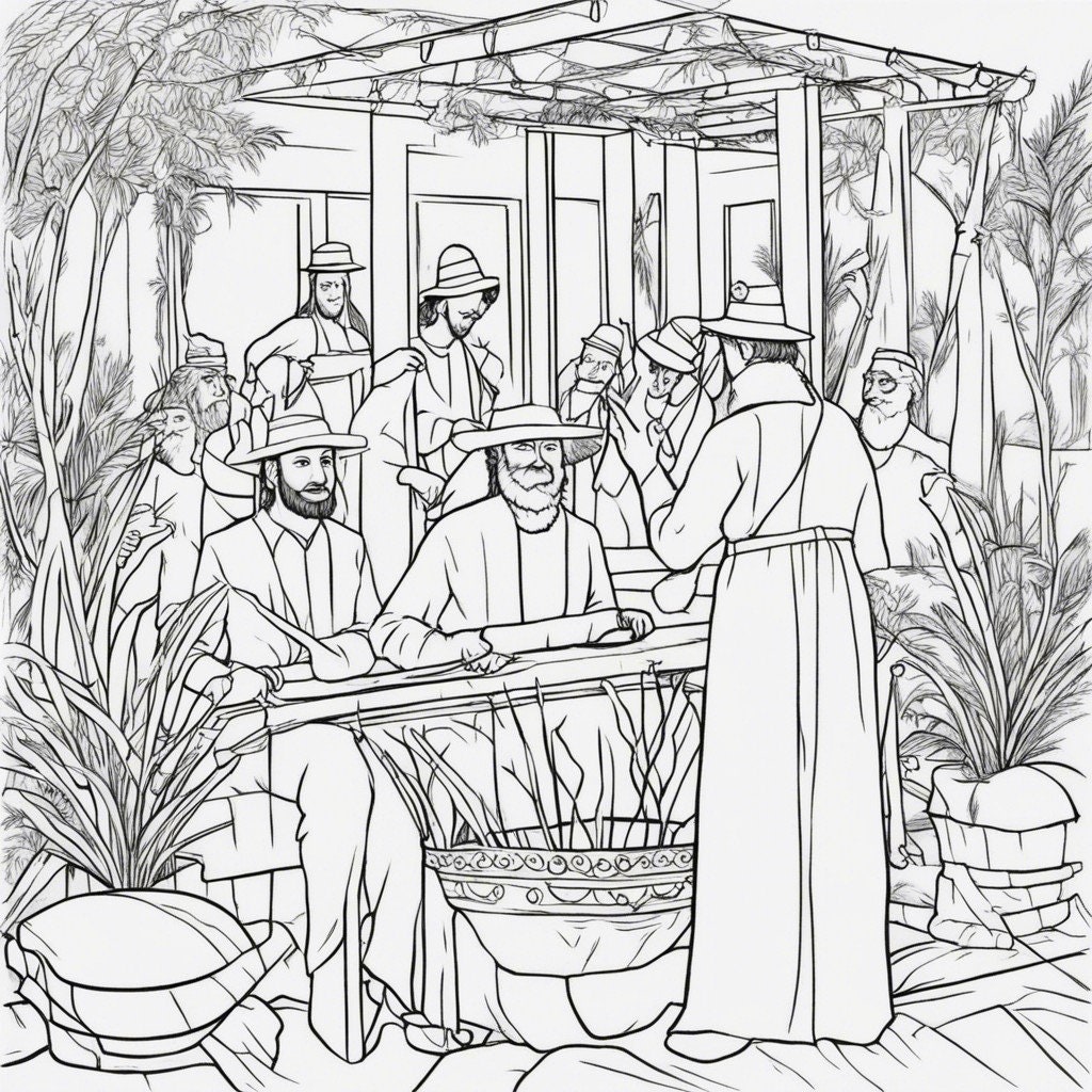 40 Sketch Download and Print Sukkot Coloring Pages, Digital Coloring ...