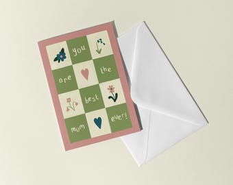 Personalised You Are The Best Mum Ever Card - Mothers Day Card - Nan - Mummy