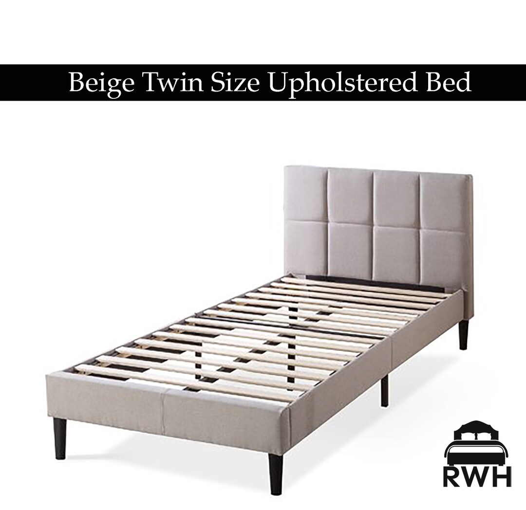 RWH Twin Size Upholstered Bed Handcrafted Luxury Design for Etsy
