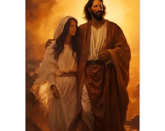 Jesus and Mary Magdalene poster