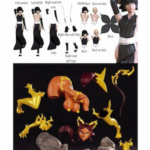Anime girls - Soi-Fon/Suì-Fēng&Yoruichi