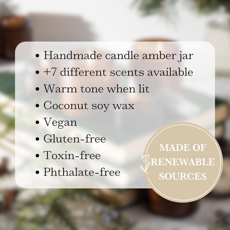 Personalized Birth Flower Candle Birthday Gift for Her Candle