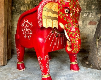 椅子 | 彫刻が施された木製の象 | キングチェア | 高級椅子 | 手作り