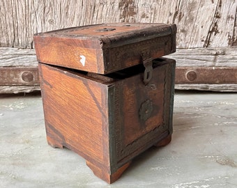 Caja de notas decorativas, Caja de madera antigua, Caja de madera hecha a mano, Caja de joyería de madera grabada, Caja de recuerdos, Caja de memoria, Caja de almacenamiento, Decoración del hogar