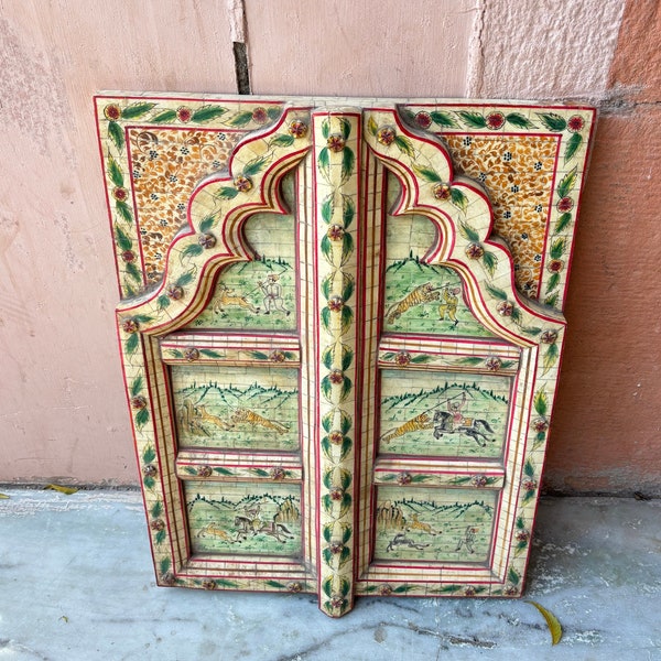Bone Inlay Window Panel, Indian Wooden Panel, Camel Bone Caved Panel, Wall Hanging Panel, Wall Mount Decor, Wall Decoration, Old Wall Decor