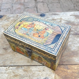 Holz-Schmuckkästchen, Mogul-Ära-Kunstwerk, Knochen-Intarsien-Box, Aufbewahrungsbox, Knochen-Intarsien-Box, Muttertagsgeschenk, Sammlerstück, Andenken-Box, Dekor