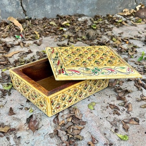 Antike Knochen-Inlay-Box, Holzschmuckschatulle, Aufbewahrungsbox, Knochen-Intarsien-Box, Muttertagsgeschenk, Sammlerstück, Aufbewahrungsbox, Schmuckschatulle
