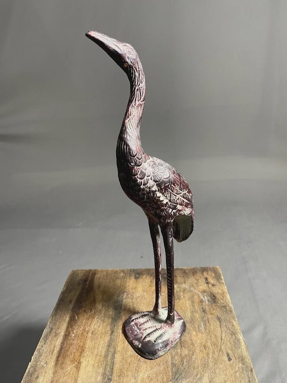 銅 真鍮製 鳥の彫刻 ヴィンテージ真鍮製 BIrks 鳥の置物、真鍮鋳造置物