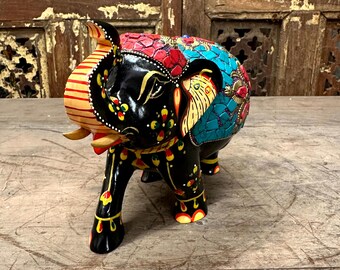 陶器の象の小物 | 象の像 | 動物の置物 | かわいい装飾品 | テーブル