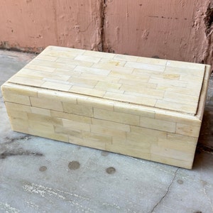 Aufbewahrungsbox, Knochen eingelegte Box, Holzschmuckschatulle, Exquisite Knochen Inlay Box, Muttertagsgeschenk, Sammlerstück, Erinnerungsbox, Schmuckschatulle