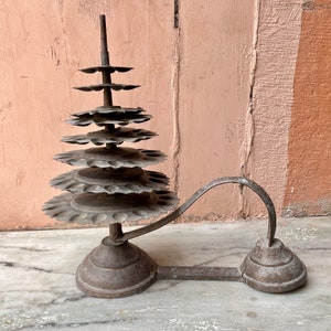 Old Bronze Multiple Layer Oil Lamp, Traditional Oil Lamp, Brass Oil Diya Lamp, Mandir Temple Decor, Good Luck Gift, Pooja Dia, Diya for Home